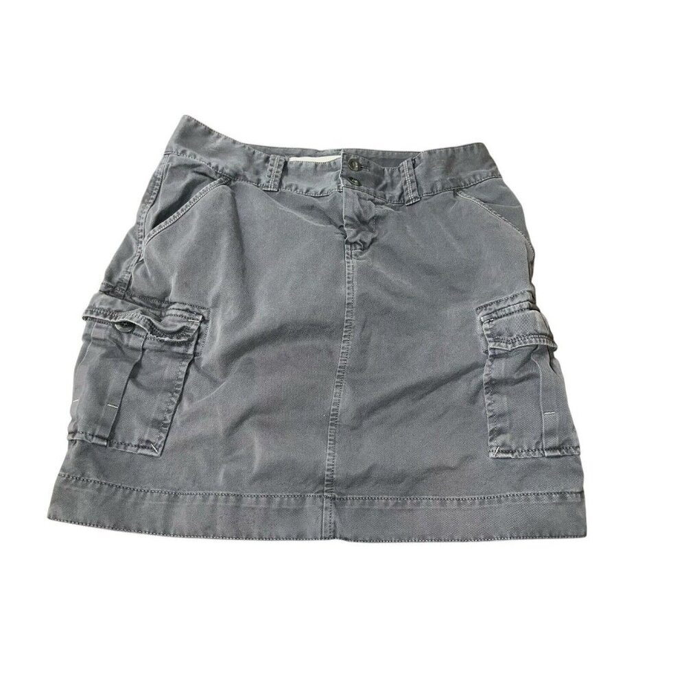 OLD NAVY Women's Size 2 Grey Cargo Skirt Circa 2009 100% Cotton